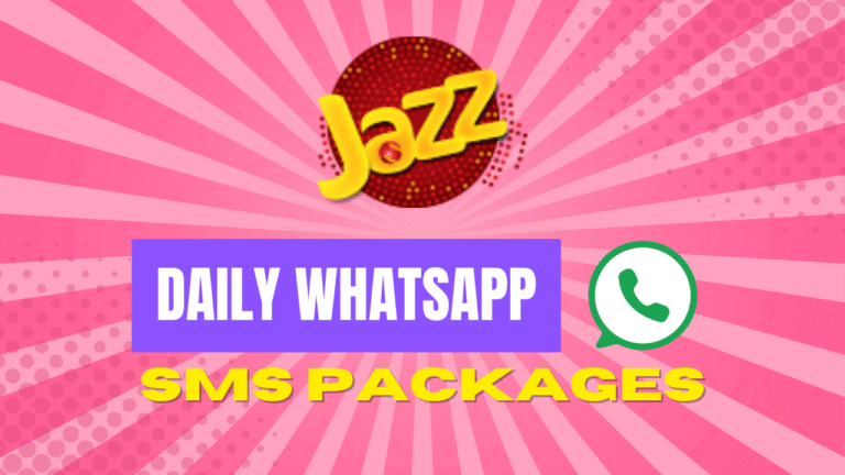 jazz daily whatsapp and sms bundles