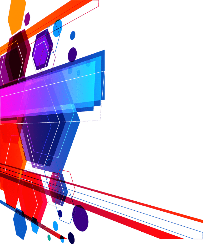 blue, red, purple, and yellow border, Euclidean Abstract art, Colorful technology background, purple, blue, angle png