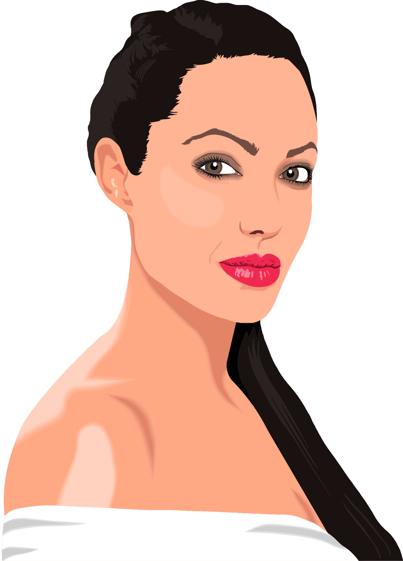 Angelina Jolie Portrait PNG Free Download
