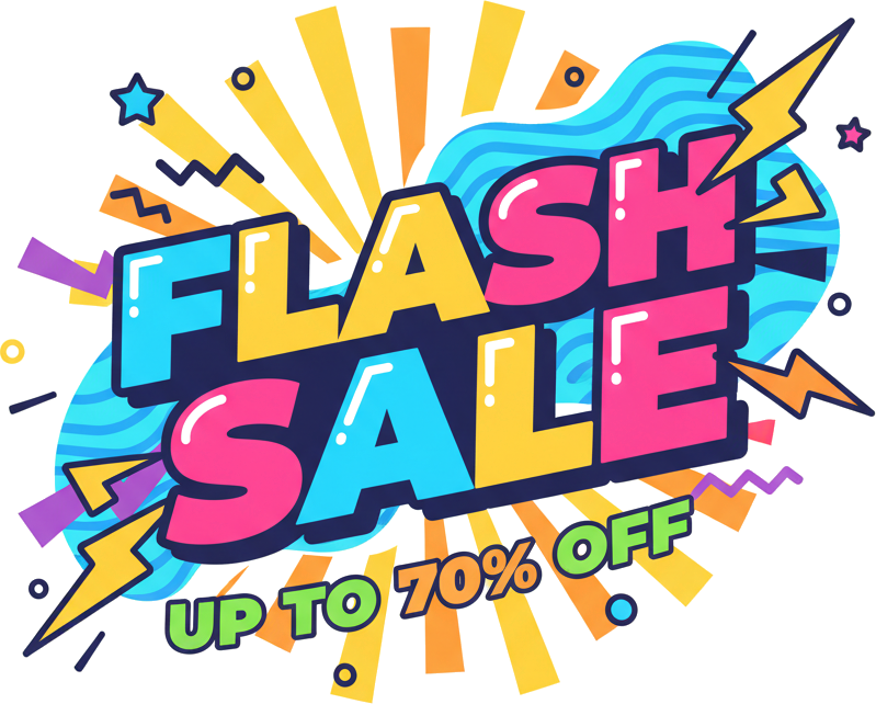 Flash Sale Banner PNG Free Download
