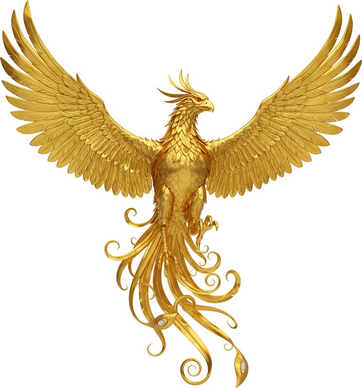 Golden Phoenix PNG