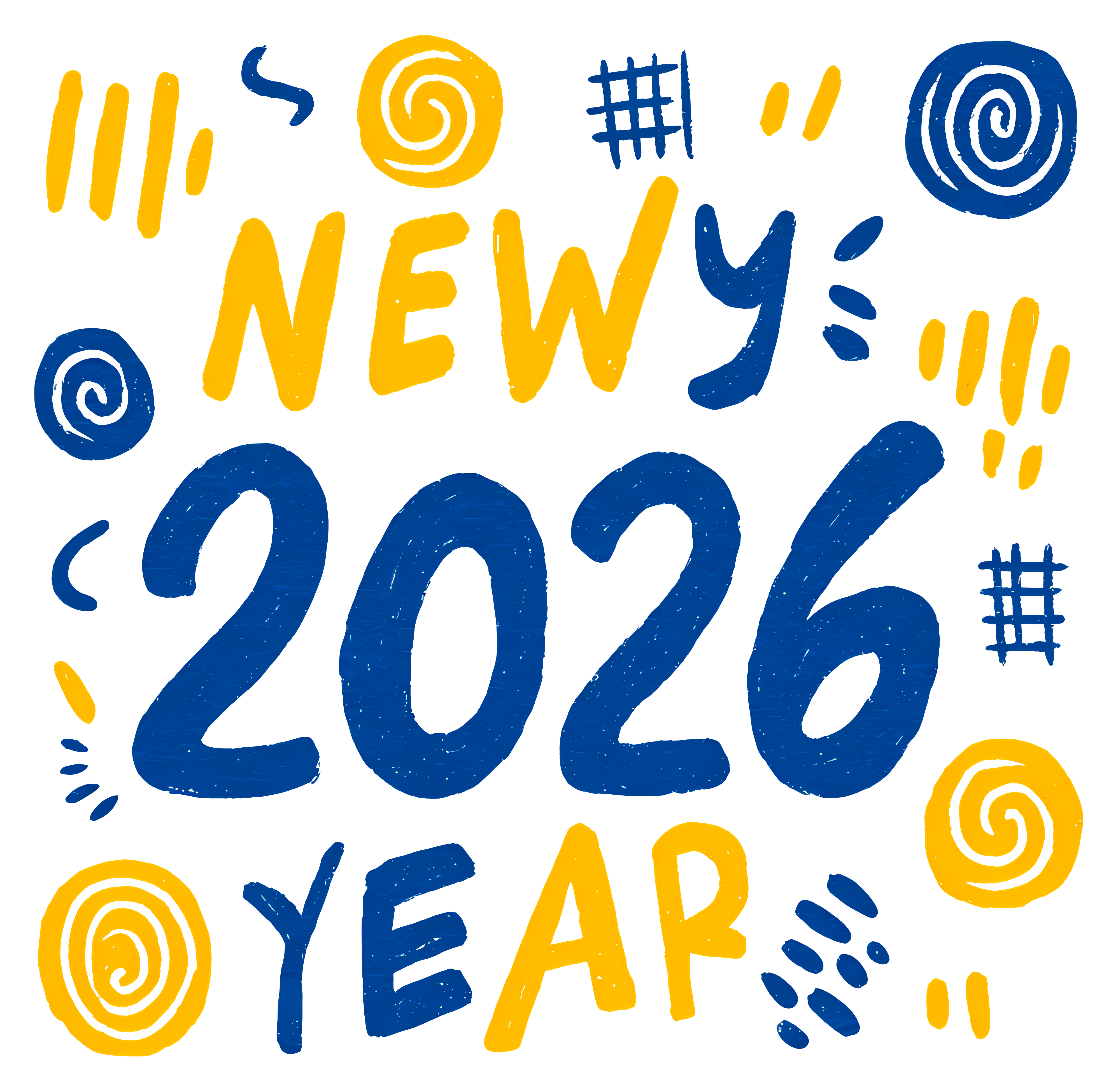 Happy New Year 2026 Png