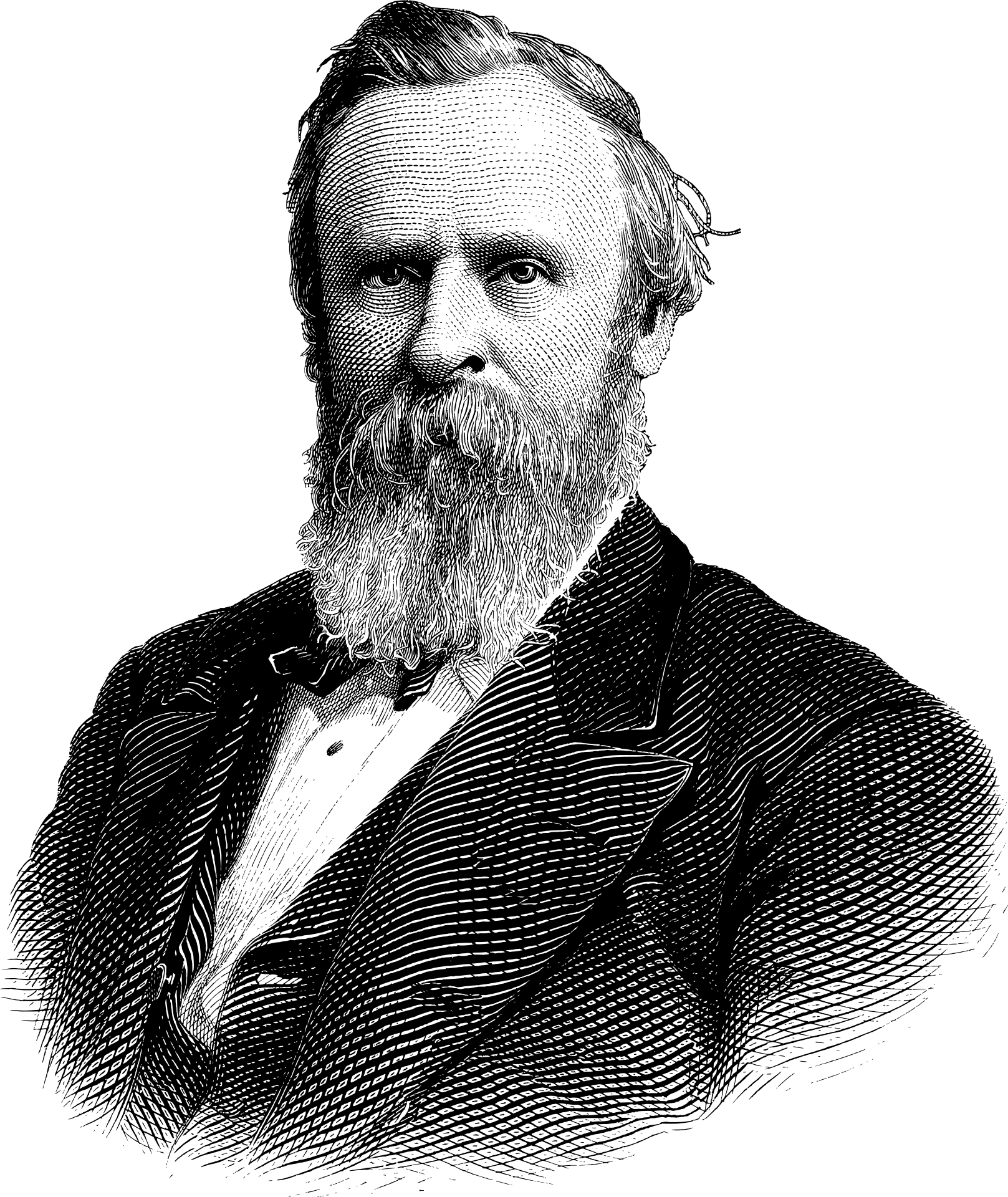 Rutherford B. Hayes Portrait PNG Free Download