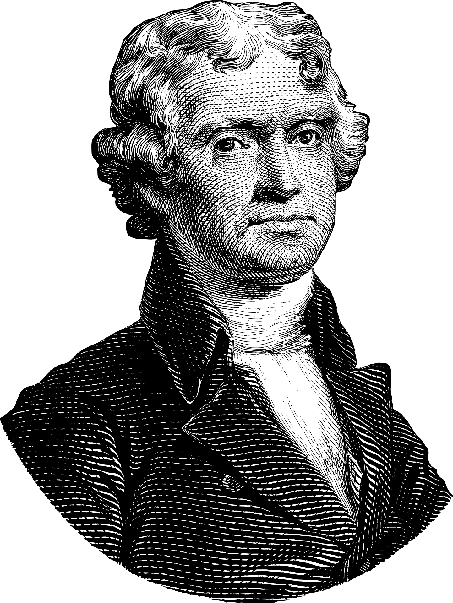 Thomas Jefferson Portrait PNG Free Download